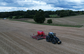 Direct Drilling Into Long Cereal Stubble Already Sown With A Companion Crop